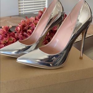 Silver heels